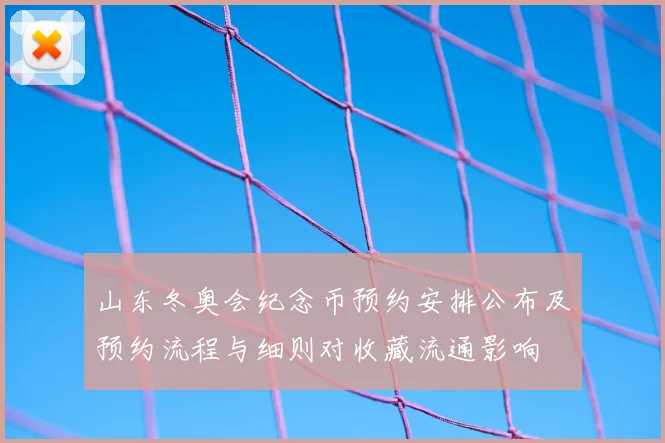 山东冬奥会纪念币预约安排公布及预约流程与细则对收藏流通影响